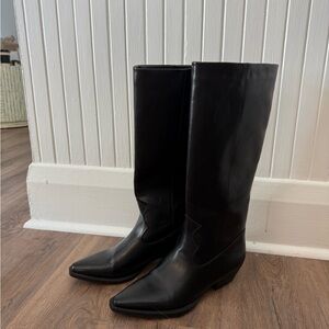 Zara Black Cowboy & Western Boots